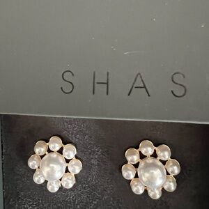SHASHI Lola 14K Gold-Plated & Crystal Pearl Stud Earrings